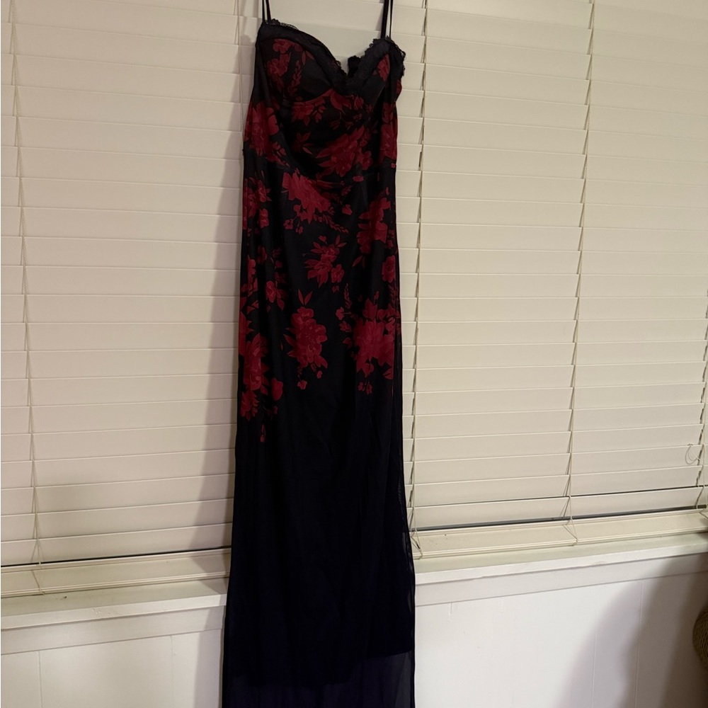 A&A Luxe Floral Bodycon Maxi Dress